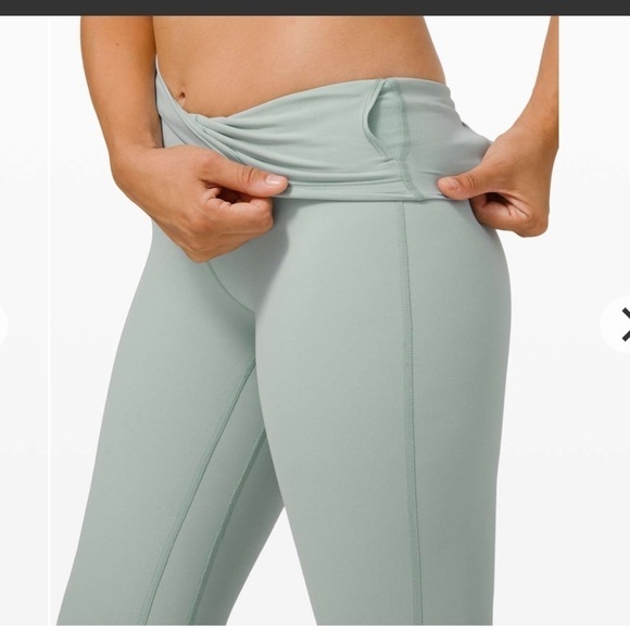 [12] 2022 Lululemon Athletica Align Pant High Rise 28” Aqua Mint Green Hazy Jade - Picture 5 of 14